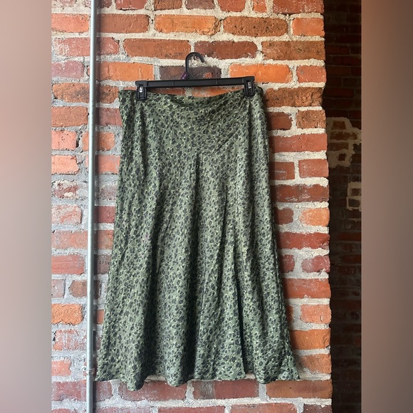 Time and Tru Women's Satin Midi Skirt with Side Slit, Size: xl - Picture 1 of 10